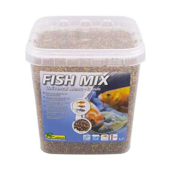 Fish Mix - Haltáp Universal 3mm pellet 5,4L, minden fajta halnak...