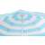 DALIA beach umbrella, blue and white striped, 180 cm, close-up of the canopy