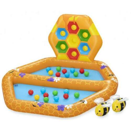 Bestway Lil' Beehive Inflatable Baby Pool and Ball Pit with Bee Toys