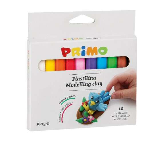 Primo gyurma 10 szín, 180g doboz példával - Primo
