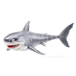 Zuru Robo Alive robot rekin zabawka, srebrny - Robo Alive Interaktywna gra dla dzieci