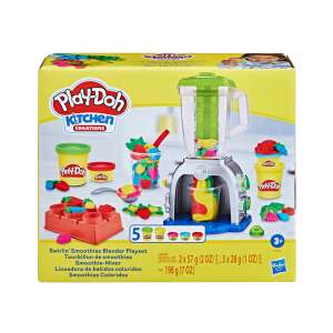 Play-Doh Swirlin' Smoothies Blender Playset-Box, ein Spielzeug-Mixer mit Play-Doh-Behältern und Formen zum Herstellen von Spiel-Smoothies - Kreative Spiele & Förderspiele