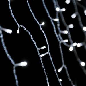 DekorTrend Crystalline steckbare LED-Eiszapfenkette, 138 Stück, kühlweißes Leuchtmittel, transparentes Kabel 35945804 Lichterketten