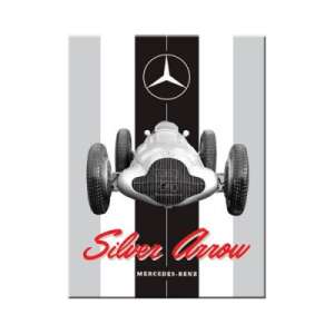 Retro chladniaci magnet Mercedes-Benz Silver Arrow - Magnety na chladničku