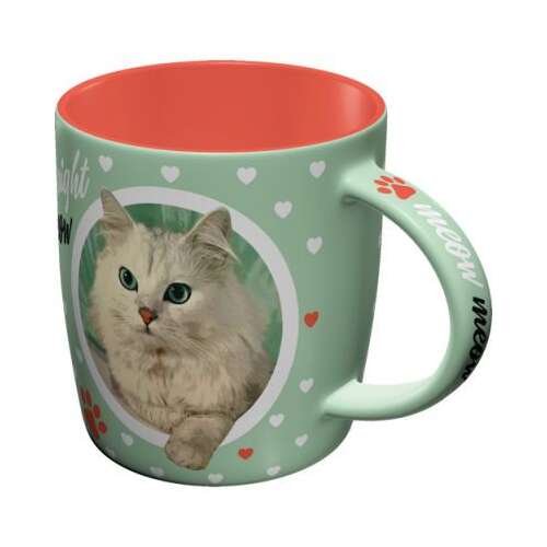 RETRO Cat Lover Bögre aranyos macska mintával