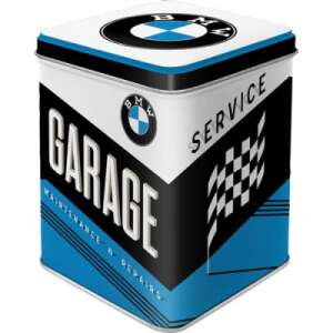 BMW Garage Tea Tin, Metal Tea Box, Decorative Tea Tin, BMW Gift, Tea Storage, Tea Caddy - Kitchen Storage Container