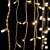 DekorTrend Crystalline 143 LED Warm White Connectable Curtain Lights Hanging