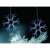 Şir de luminițe LED DekorTrend cu gheață de zăpadă, prim-plan cu 2 fulgi de nea