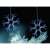 Şir de luminițe LED DekorTrend cu gheață de zăpadă, prim-plan cu 2 fulgi de nea
