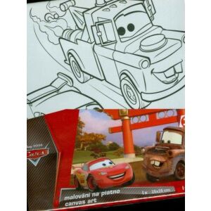 Verdák 2 festővászon kerettel, Matuka és Villám McQueen mintával - Festővászon