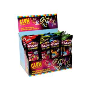 Светещ парти пакет в кутия за показване, над 20 броя - Реквизит за партита