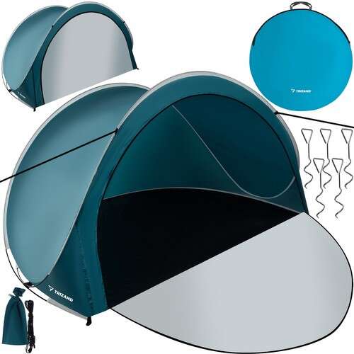 Zippered Pop-up Beach Tent - 200x120x110cm
