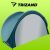Trizand pop-up beach tent with logo on green background