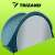 Trizand pop-up beach tent, 200x120x110cm, blue and white, side view
