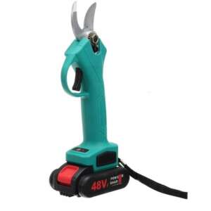 Flinke Foarfece de tăiere a ramurilor cu acumulator 48V cu 2 acumulatori, FK-8038, verde, acumulator, foarfece de tăiere a ramurilor, fără fir, electric, unelte de grădină - Unelte de grădinărit
