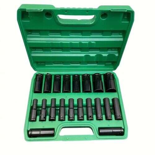 20 darabos 1/2 hüvelykes dugókulcs készlet, EX-8272, a leggyakrabban használt méreteket és típusokat tartalmazza, tökéletes autószereléshez, háztartási javításokhoz és ipari alkalmazásokhoz