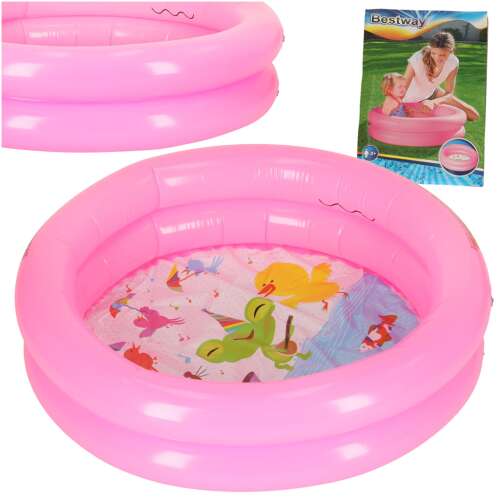 BESTWAY Gyerek felfújható pancsoló medence - 61 cm #rózsaszín