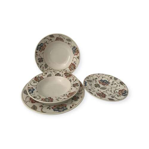 Churchill Jacobean 19 részes kerámia étkészlet, virágmintával