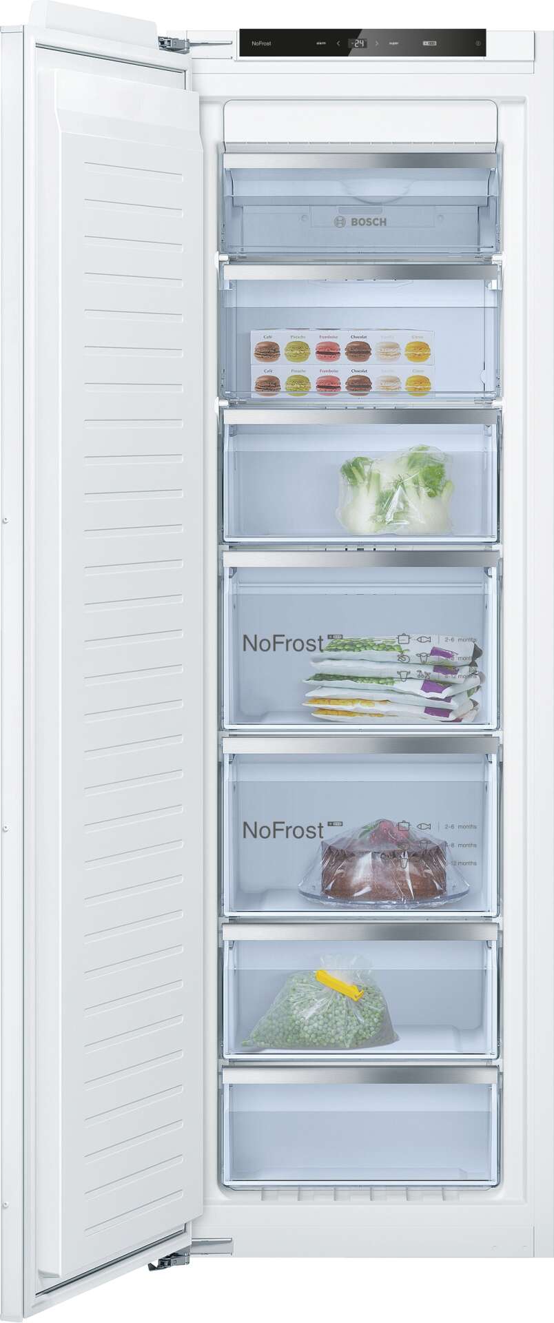 Bosch GIN81ACE0 Fagyasztószerkény, 212L, M: 177, NoFrost, E energ...