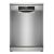 Front view of Bosch SMS6ZCI16E dishwasher with digital display