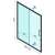 Sarok Zuhanykabin Rapid Slide - Fekete - 1090-1310x1950 mm 96308551