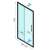 Sarok Zuhanykabin Rapid Slide - Fekete - 1090-1310x1950 mm 96308551