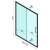 Rapid Slide shower cabin dimensions, 1590-1610 mm wide