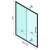 Rapid Slide shower cabin dimensions, 1490-1510 mm wide