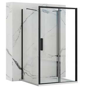 Black framed sliding shower door, Rapid Slide, Falra szerelhető zuhanykabin Rapid Slide - Shower cubicle