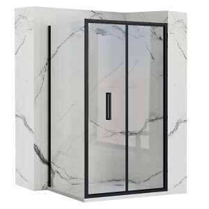 Sarok zuhanykabin Rapid Fold - Fekete - 80x195 cm 96309183