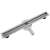 Rea Neo Slim Pro Nickel Brush INOX 90 lineáris zuhanyfolyóka, rozsdamentes acél szerkezet, ferde nézet