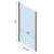 REA Rapid Slide Chrome zuhanykabin méretei, fix panel, 885-895mm széles, 1950mm magas