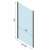 REA Rapid Slide Chrome shower enclosure, dimensions, 830mm wide, 1950mm high, 885-895mm deep