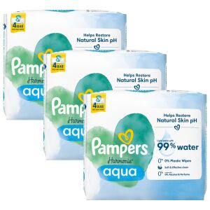 Pampers Harmonie Aqua chusteczki nawilżane 3x192szt. 145389251 - Pampers