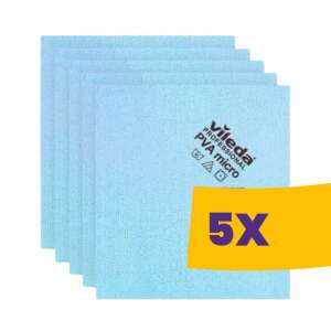 Vileda Prof. PVAmicro Mikrofasertücher Blau (Box - 5 Stück)
