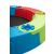 Close-up of colorful plastic foldable sandbox