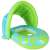 Bestway Splash Star Shaded Baby Boat, grünes und blaues aufblasbares Boot mit Baldachin für Babys, 1-2 Jahre alt, 18 kg max. Gewicht