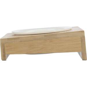 Trixie Kerámia Tál Bambusz Állvánnyal, Fehér/Bezs, 0.25l - Trixie