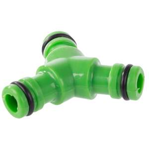 Zöld 1/2 hüvelykes kerti tömlő elosztó, gyorscsatlakozó, 3 ágú - Vízelosztó