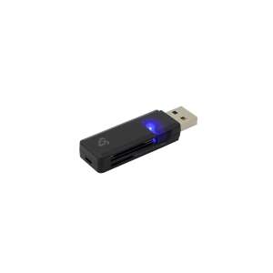 SBOX CR-01 USB 3.0 SD kártyaolvasó, fekete - Kártyaolvasó