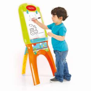 Fisher-Price Double-Sided Easel with 21 Accessories, a child is drawing on the whiteboard - Drawing Boards, Writing Board