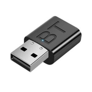 Fekete Bluetooth 5.0 USB audio adapter 3.5mm jack-kel - Bluetooth adapter