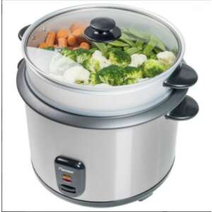 Bestron ARC180BW rice cooker with steaming basket, cooking rice and vegetables - Rice Cooker