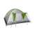Кемпинговски палатка Trizand Montana за 4 души с тента, сиво-зелена, показваща палатката и тентата