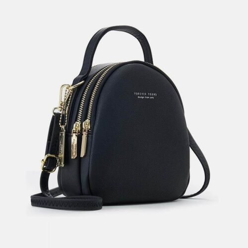 Trendy Mini Női Bőrtáska - Válltáska/Hátizsák - 15x9x19cm