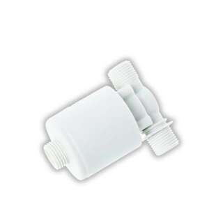 Automatikus vízszintszabályzó szelep, fehér műanyag, víztartályokhoz, öntözéshez, állattartáshoz - Vízforgató kiegészítő