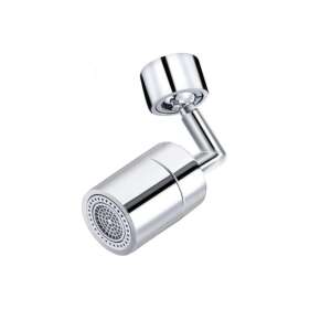 Víztakarékos csapfej, króm kivitel, 360 fokos forgatás - Csatlakozó és kiegészítő