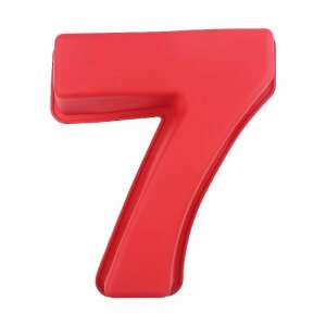 Piros szilikon tortaforma a 7-es szám formájában - Főzőedény & Sütőedény