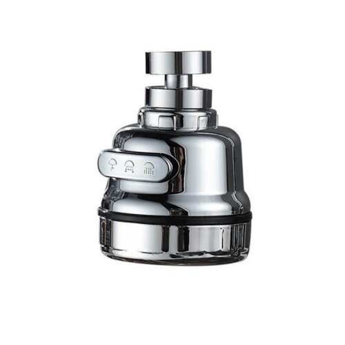 Krómozott konyhai csaptelep hosszabbító permetezővel és szabályzó fejjel