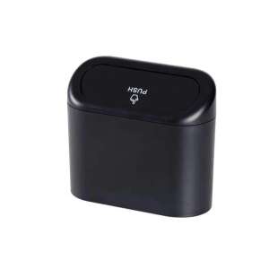 Hordozható akasztós autós szemeteskuka, fekete - Autós rendszerező